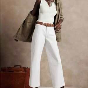 Banana Republic high rise wide leg crop sz 31p nwt